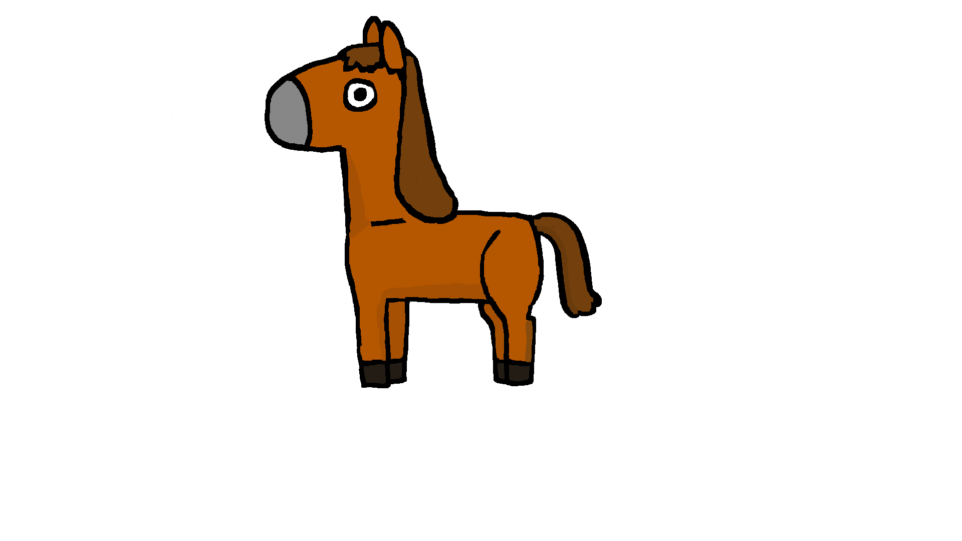 a brown horse